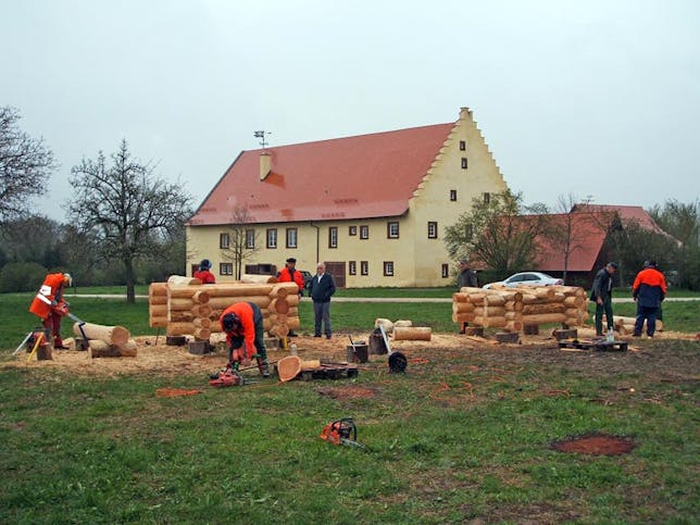 Blockhaus bauen Schnupperkurs