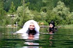 Hochzeit unter Wasser am Weißensee