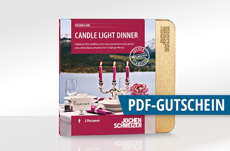 Erlebnis-Box 'Candle-Light-Dinner für 2' als PDF