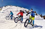 Fatbike-Downhill auf Schnee am Hochwurzen