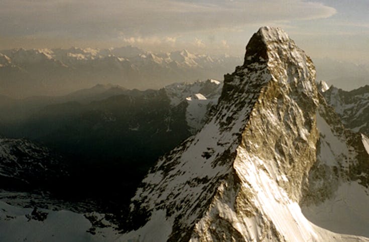 Im Ultraleichtflugzeug zum Matterhorn