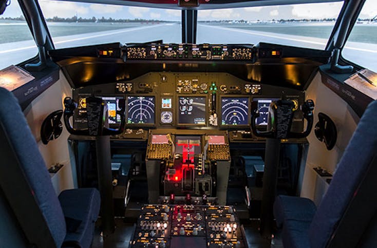 Full-Motion Flugsimulator Boeing 737