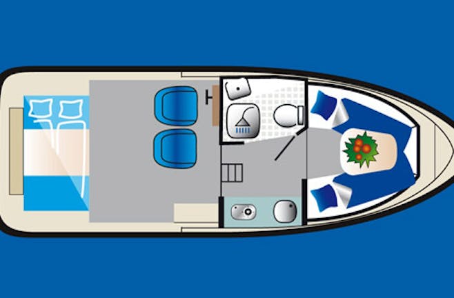 Kajütboot-Kurzurlaub für 2