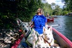 Kanufahrt und Hunde Trekking in Büren
