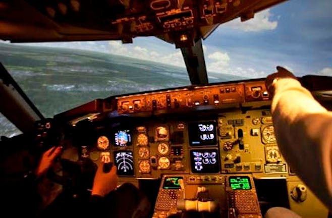 Boeing 737 Lufthansa Flugsimulator