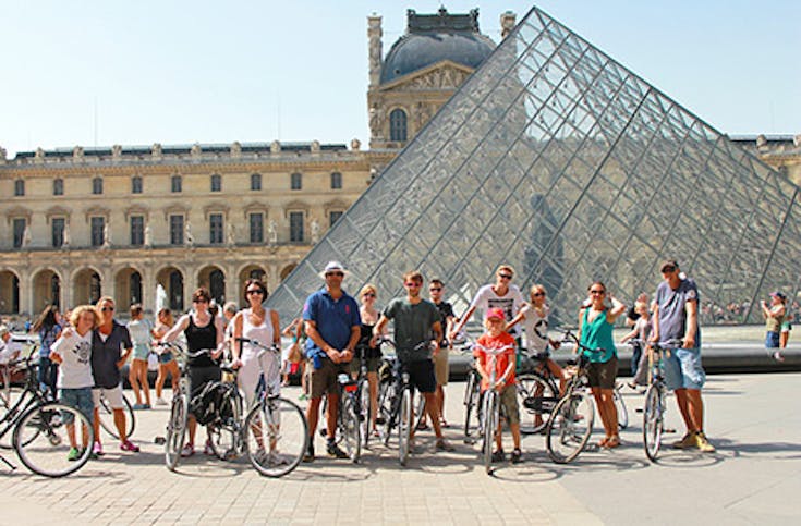Sightseeing-Radtour durch Paris
