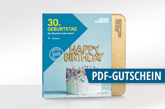 Erlebnis-Box '30. Geburtstag' als PDF