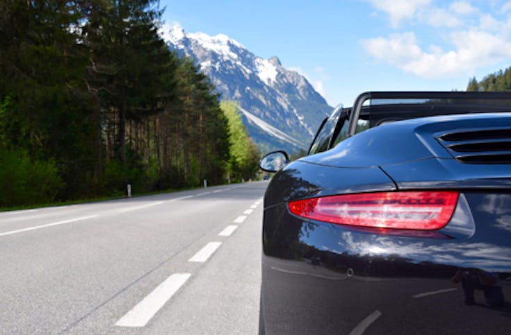 Porsche 911 Cabrio-Tour im Allgäu