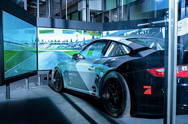 Porsche 911 GT3 Cup Rennsimulator in Berlin