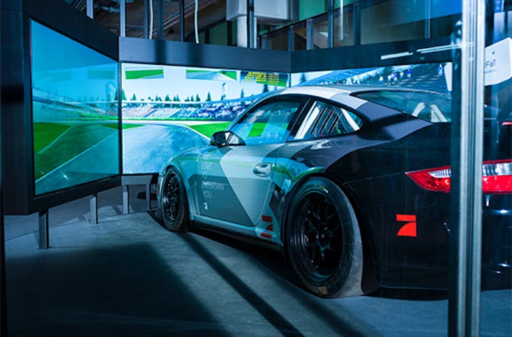 Porsche 911 GT3 Cup Rennsimulator in Berlin (30 Min.)