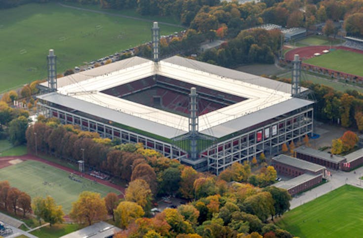 Heli-Stadionrundflug übers Rheinland