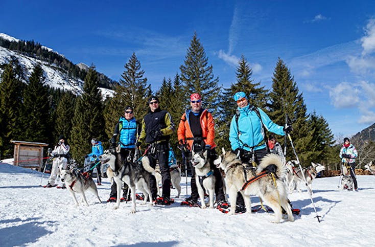 Husky-Schneeschuh-Trekking in Hohentauern