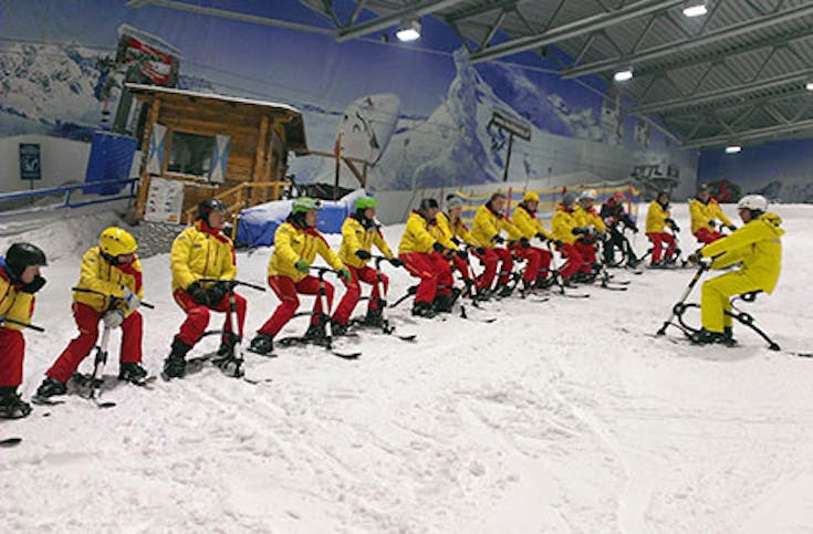 Snowbike-Kurs in der Skihalle Neuss für 2