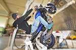 Motorrad Wheelie-Training Raum Wien