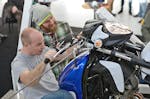 Motorrad Wheelie-Training Raum Wien