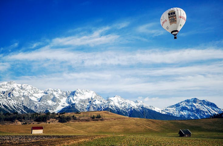 Alpenüberquerung im Heißluftballon Innsbruck