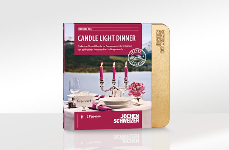 Erlebnis-Box 'Candle-Light-Dinner für 2'